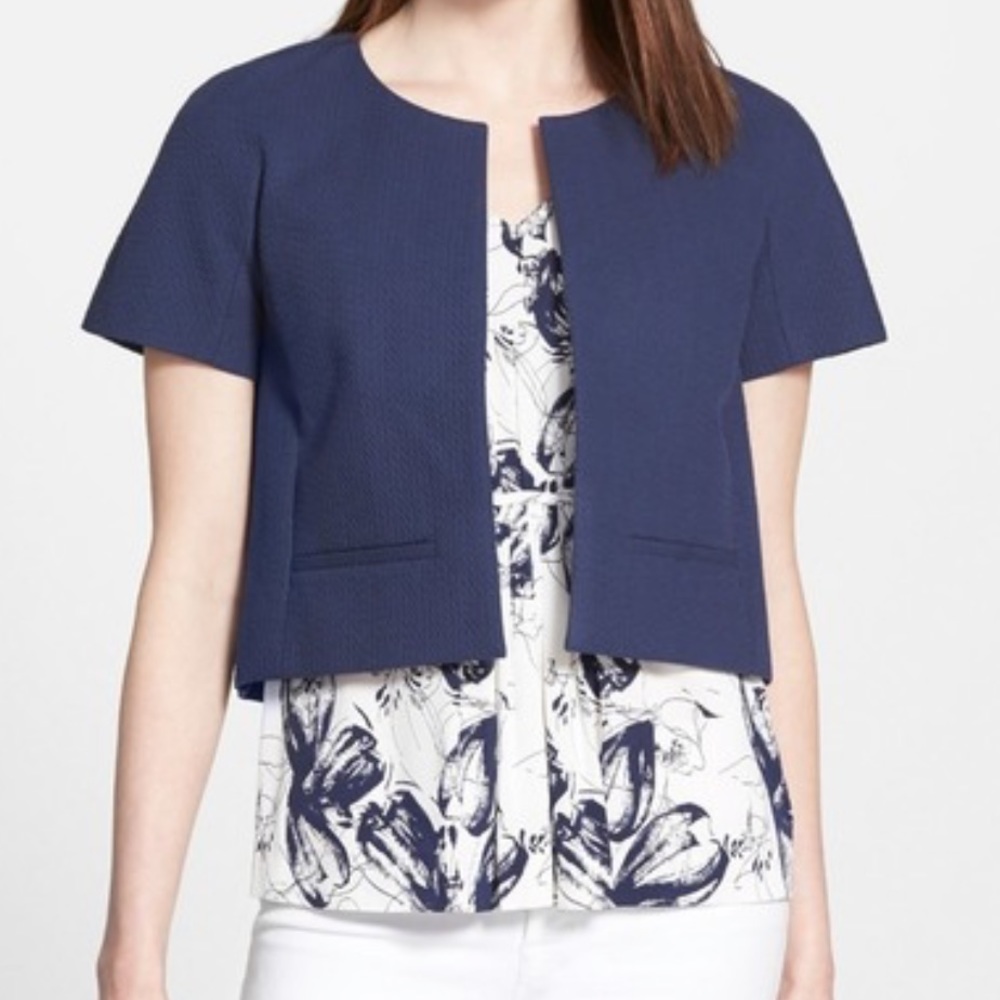 Classiques Entier Mia Short Sleeve Jacquard Jacket
